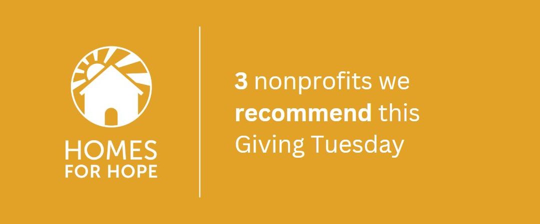 3 nonprofits we recommend this Giving Tuesday