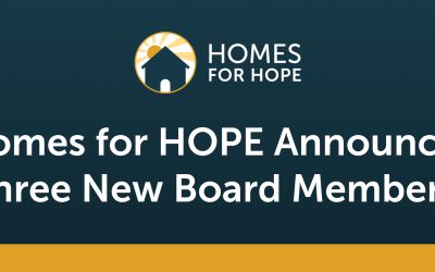 Homes for HOPE Announces Three New Board Members